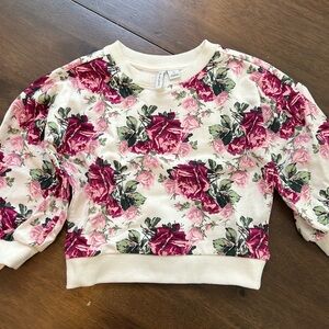 Janie and Jack floral sweatshirt 2T